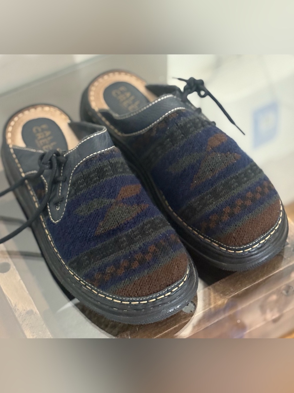 Vintage Y2K Southwestern Knit Clog
